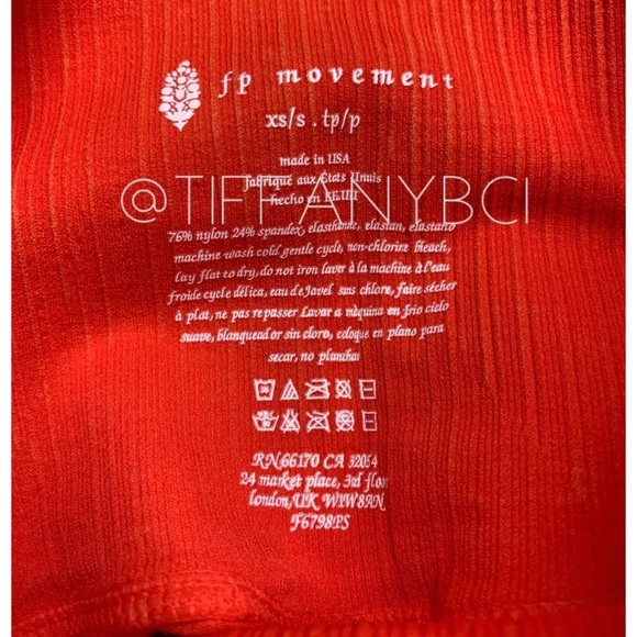 Free People Movement Good Karma Leggings Red Apple - Picture 12 of 16